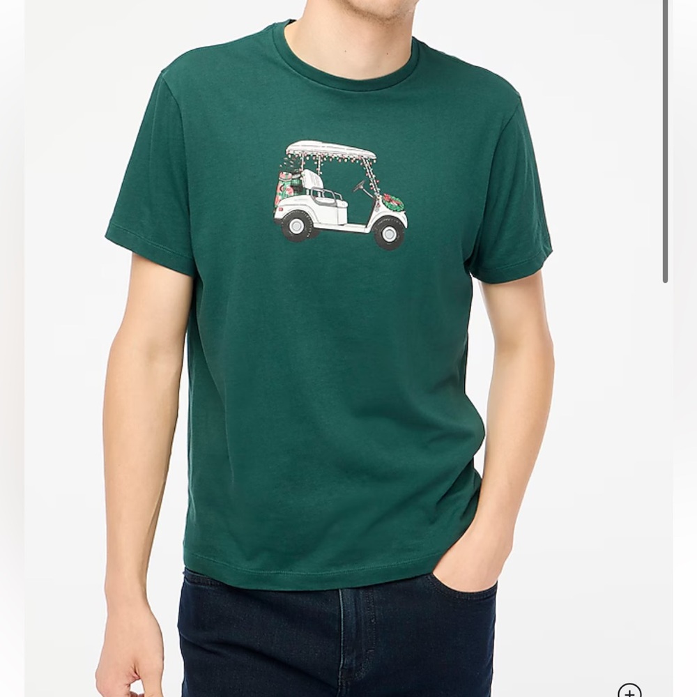 J. Crew Men's Graphic T-Shirt Golf Cart